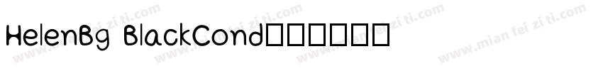 HelenBg BlackCond字体转换